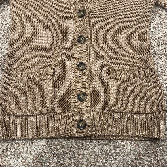 EUC! J Crew Cardigan. Gold. SZ S - Picture 2 of 6